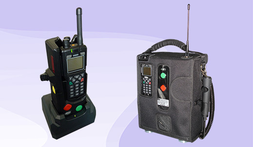 Radio equipment for maneuvering in the railway field